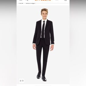 OppoSuits Black Knight Teen Boys’ Suit